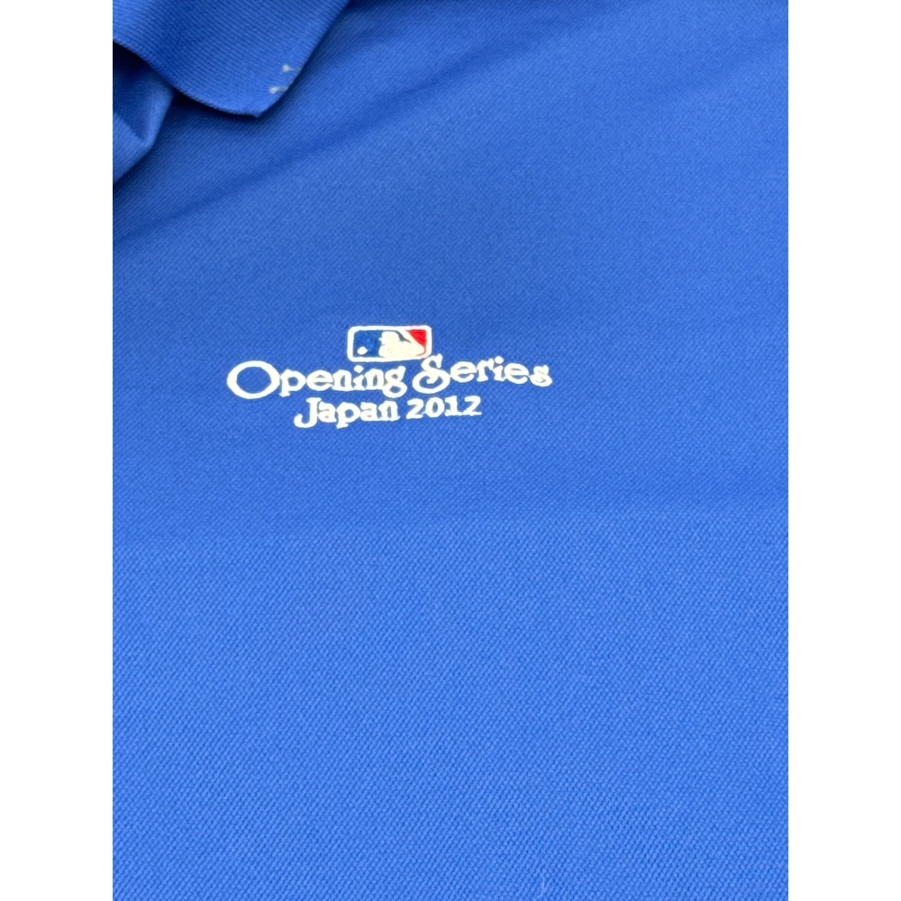 Nike Golf MLB Opening Series Japan 2012 Dri-FIT Polo Shirt Blue Mens XL - Picture 2 of 8